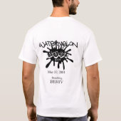 T-shirt chemise 1 de buste de pastèque (Dos)