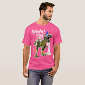 T-shirt Chemise 1Er Anniversaire T Rex Dinosaur (Devant entier)
