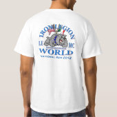 T-SHIRT CHEMISE 2012 DE COURSE DE RESSORTISSANT DU MONDE (Dos)
