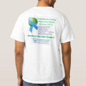 T-shirt Chemise 2012 globale de mois de conscience de (Dos)