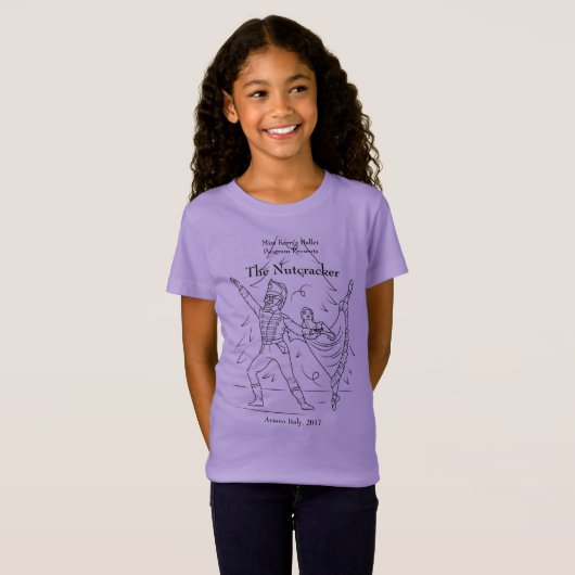 T-Shirt Chemise 2017 de casse-noix de filles de programme (Devant entier)