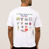 T-shirt Chemise 2017 sans fil d'équipe de noix de coco (Dos)