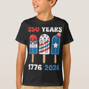T-shirt Chemise 250 Ans Usa Enfants Garçons 1776 2026 4ème