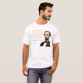 T-shirt Chemise #32 d'Abraham Lincoln avec la méchanceté (Devant entier)