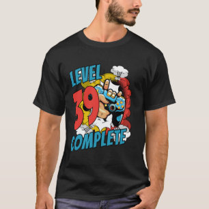 T-shirt Chemise 39e anniversaire homme 39 ans Comic Niveau