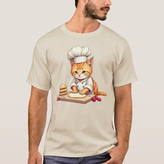 T-shirt Chemise à biscuits pour chat - Drôle Amoureux des (Devant)