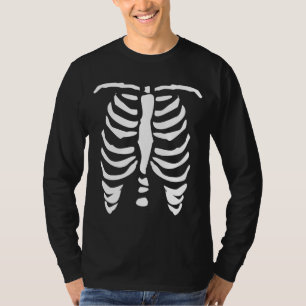T-shirt Chemise à cage thoracique de squelette pour Hallow
