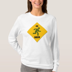 T-shirt Chemise à capuche pour femmes avec panneau piétonn