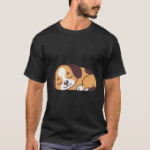 T-shirt Chemise à Chien Dormant - Conception de Chien Rela (Devant)