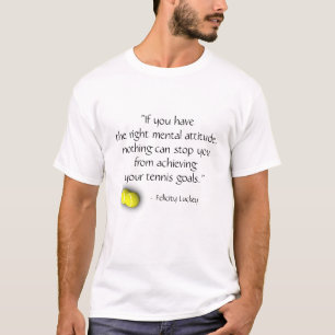 T-shirt Chemise à citation de tennis