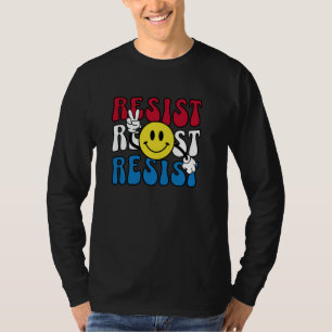 T-shirt Chemise à déclaration de résistance Thème rétro po