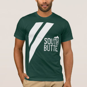 T-shirt Chemise à deux lignes des sommets de montagne aa