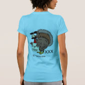 T-shirt chemise à dindes, t-2X (Dos)