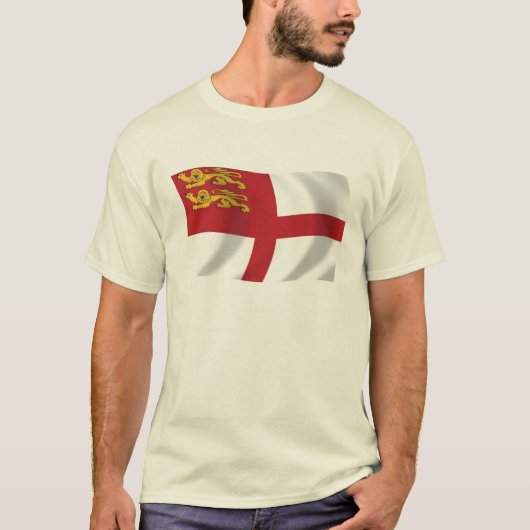 T-shirt Chemise à drapeau de Sark (Devant)