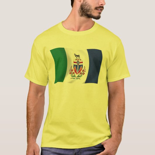 T-shirt Chemise à drapeau du Yukon (Devant)