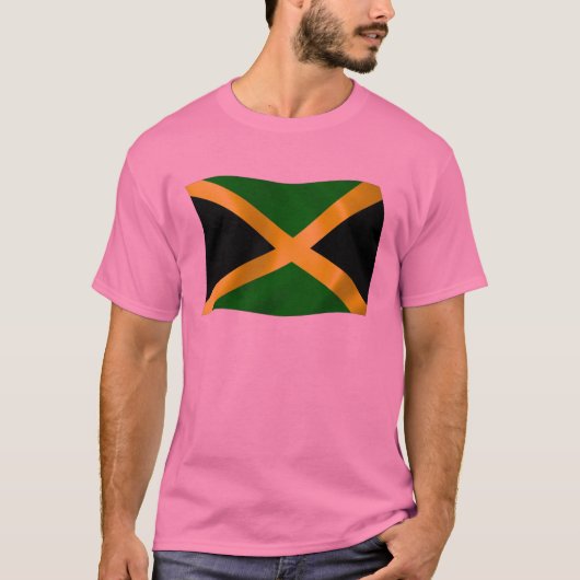 T-shirt Chemise à drapeau jamaïcain (Devant)