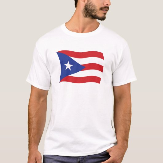 T-shirt Chemise à drapeau Porto Rico (Devant)