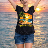 Chemise à encolure en V Vacation Feels Right Islan