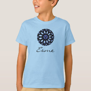 T-shirt Chemise à fleurs souriantes