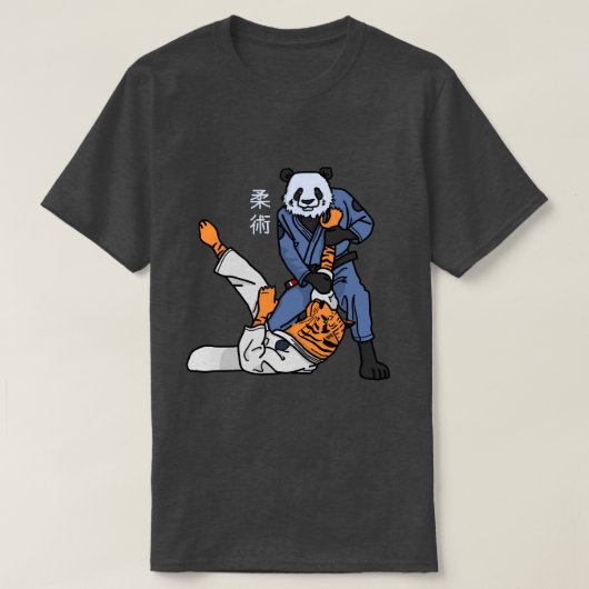T-shirt Chemise à graphiser le tigre du Jiu-Jitsu Panda (Design devant)