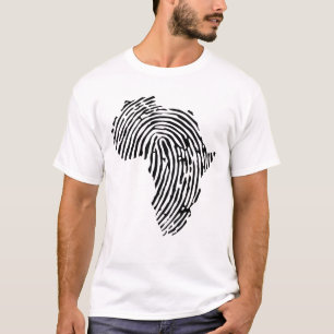 T-shirt Chemise à imprimer sur le doigt d'Afrique, puissa