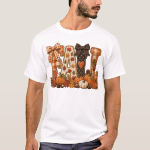 T-shirt Chemise à lettres patchwork automne confortable R