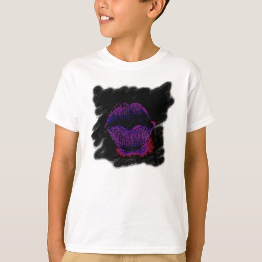 T-shirt Chemise à lèvres (Devant)
