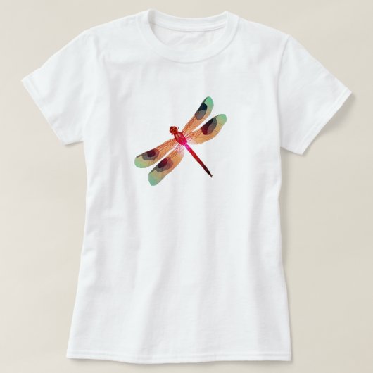 T-shirt Chemise à libellule mignonne (Design devant)