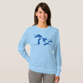 T-shirt Chemise à long feutre féminine des Grands Lacs (Devant entier)