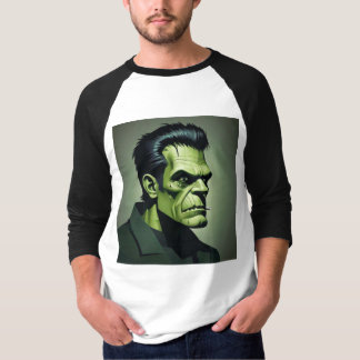 T-shirt chemise à manches frankenstein 3/4