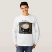 T-shirt Chemise à manches longues avec café par Tony Cimin (Devant entier)