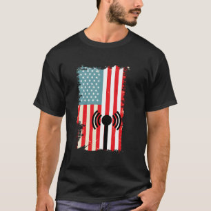 T-shirt Chemise à manches longues avec Drapeau américain P