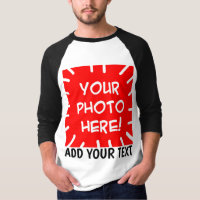 Chemise à manches longues avec photo et texte pers