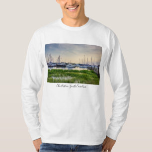 T-shirt Chemise à manches longues Charleston Harbor Boats 