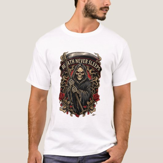 T-shirt Chemise à manches longues Death Never Sleeps (Devant)