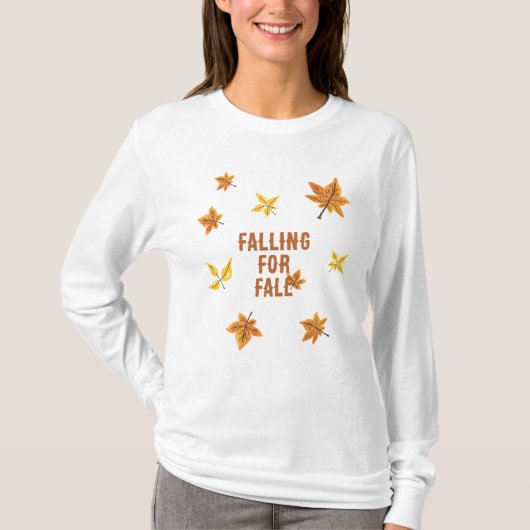T-shirt Chemise à manches longues Falling For Fall (Devant)