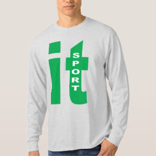 T-shirt Chemise à manches longues gris clair ITALIA SPOR