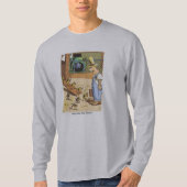 T-shirt Chemise à manches longues grises pour motocyclette (Devant)