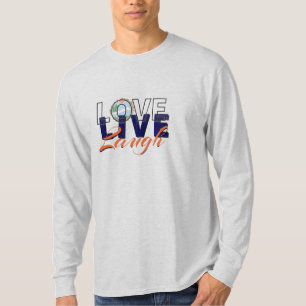 T-shirt Chemise à manches longues Love Live Laugh – Inspir
