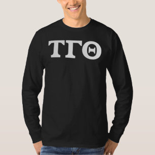 T-shirt Chemise à manches longues - Noir avec lettres blan