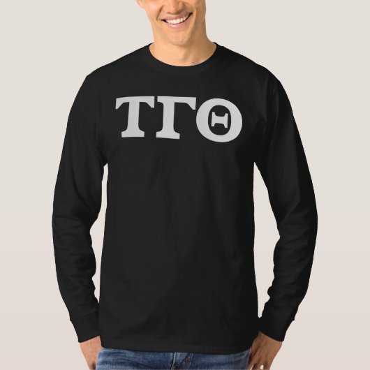 T-shirt Chemise à manches longues - Noir avec lettres blan (Devant)