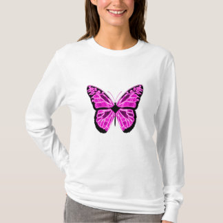 T-shirt Chemise à manches longues papillon pour femme