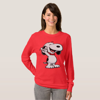 T-shirt Chemise à manches longues pour femmes avec chien d