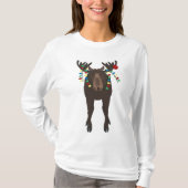 T-shirt Chemise à manches longues pour femmes Moose (Devant)
