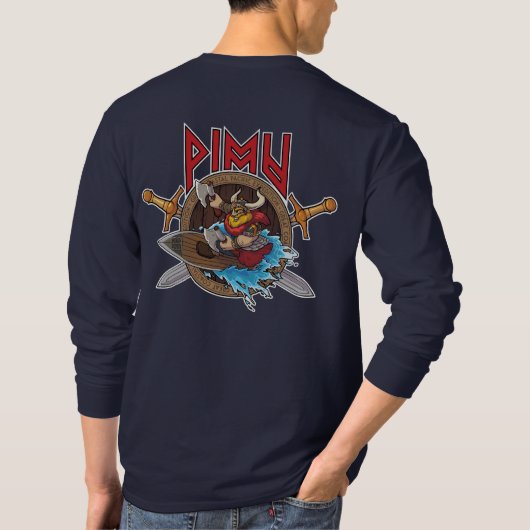 T-shirt Chemise à manches longues pour hommes Pimu (Dos)