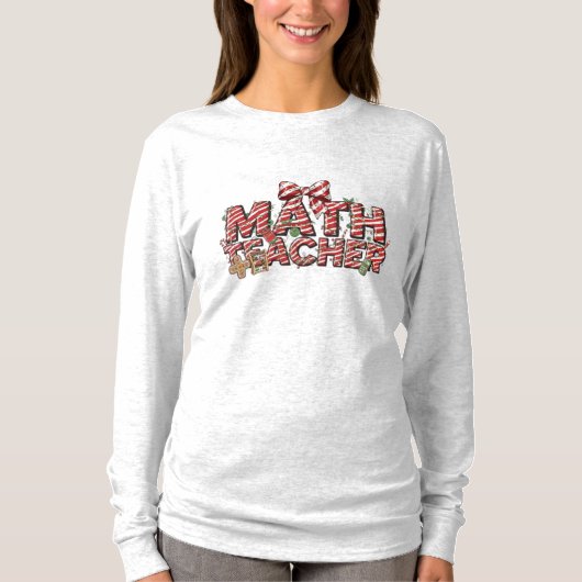 T-shirt Chemise à manches longues pour professeur de mathé (Devant)