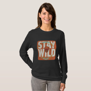 T-shirt Chemise à manches longues Stay Wild Skull