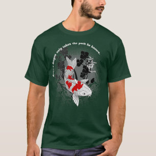 T-shirt Chemise à poisson Koi - Même un dragon ne prend qu
