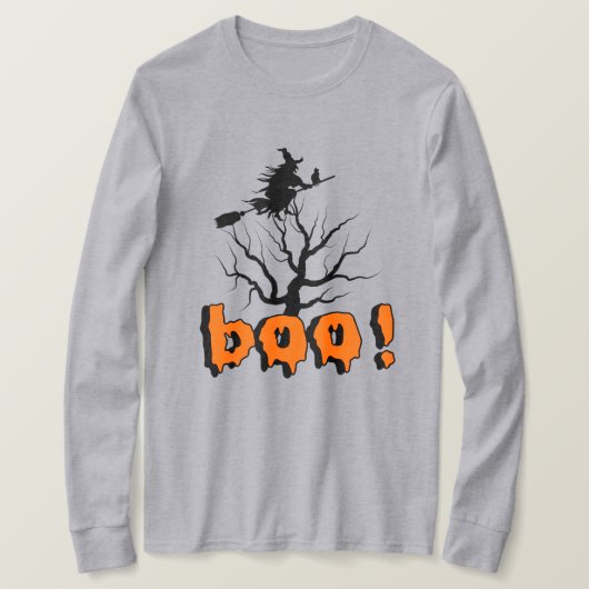 T-shirt Chemise à sueur Halloween Boo (Design devant)