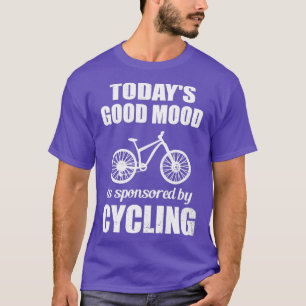 T-shirt Chemise À Vélo Bonne Humeur Sponsorisée Par Le Vél